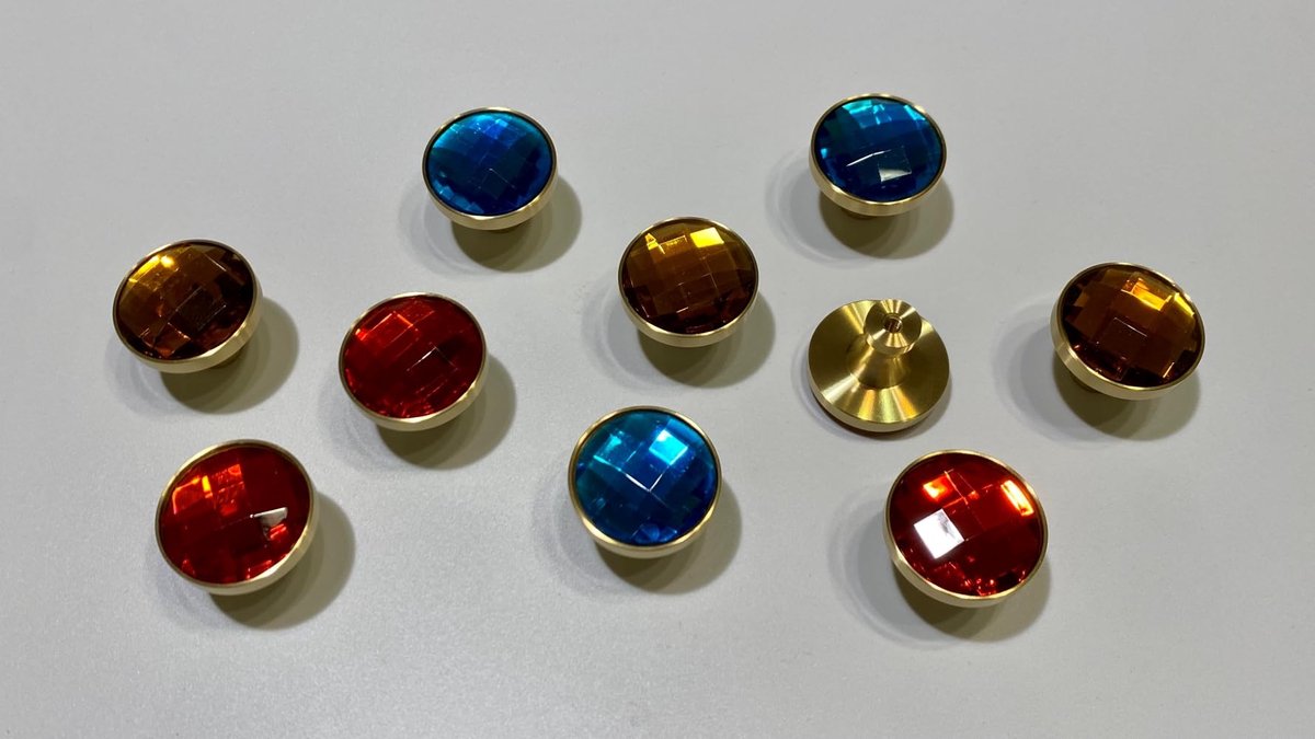 Wandhaken massief messing - strass decoratie - inschroefbaar - ideaal voor jassen en tassen - ShopVlot