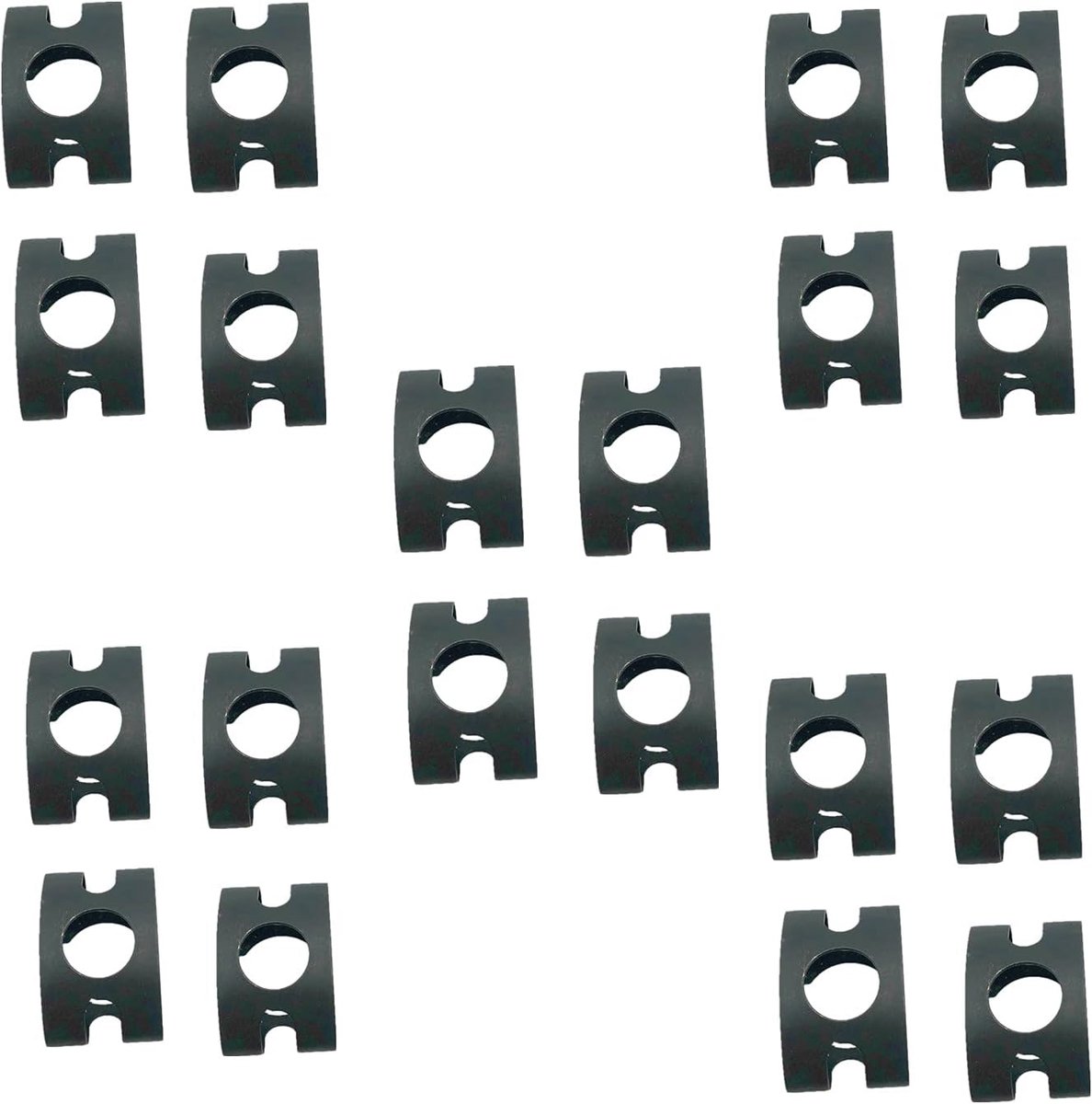 Remslang houder 20x - metalen klem - zwart gepoedercoat - voor VW, Audi, Skoda - ShopVlot