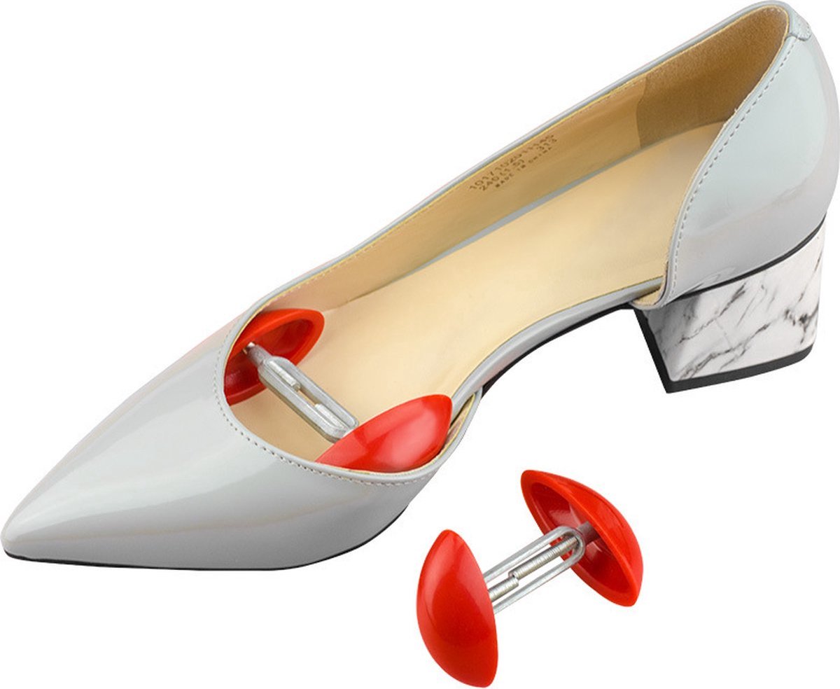 2x Schoenspanners - Schoenvormers - Schoen oprekken - Schoenen breder maken - Schoenen vervormen - Shoe stretcher - Metaal - Verstelbaar - 7-10 cm - Jonyx