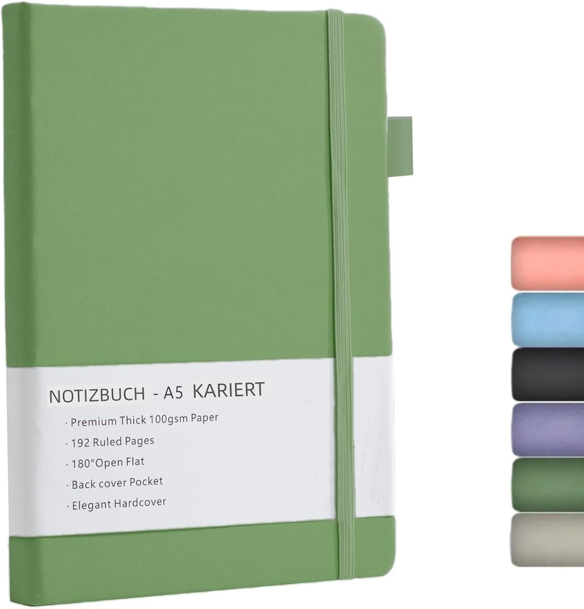 Vierkant Notitieboek A5 - 192 pagina's - Premium 100GSM papier - Perfect voor grafisch gebruik - ShopVlot