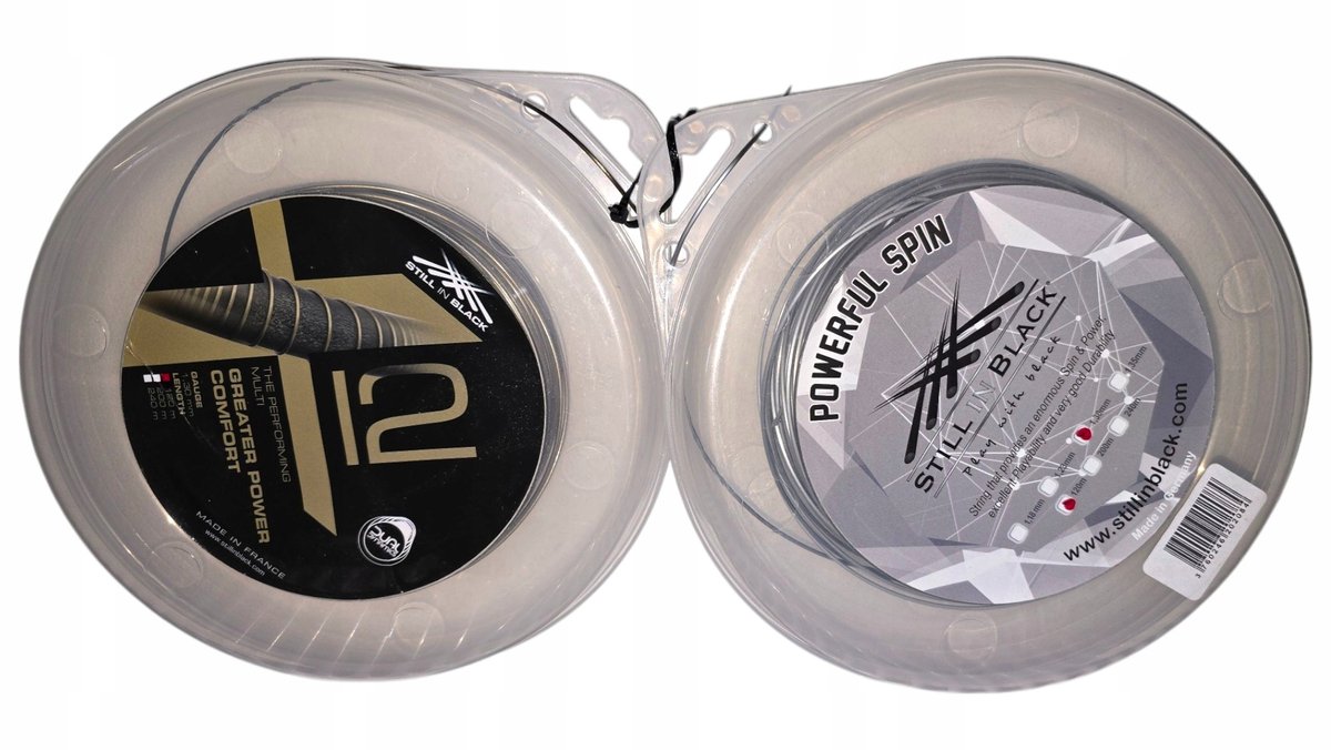 2x Tennis Besnaard Still In Black Power Spin 1.30mm 120m Goud/Zilver