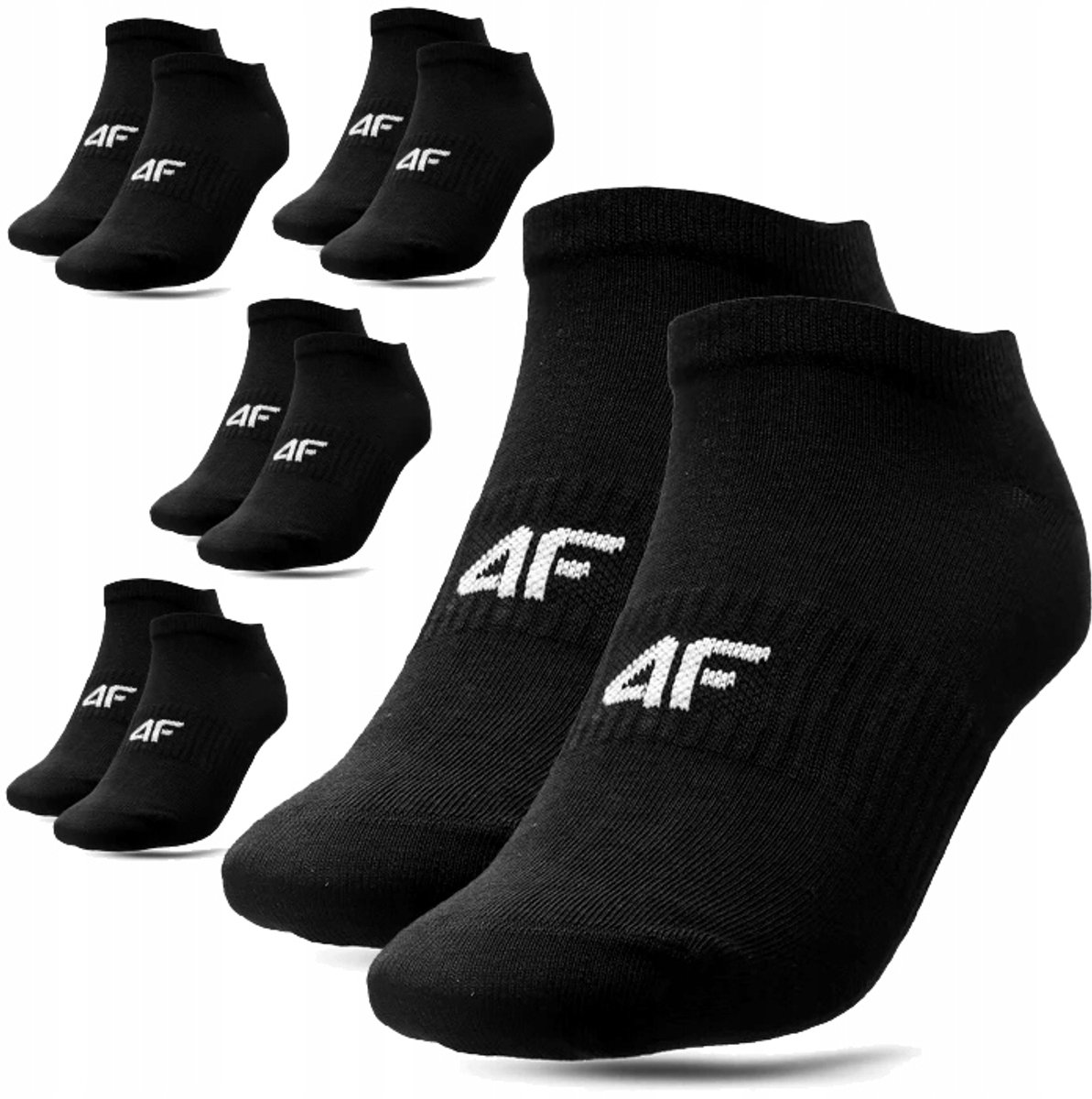 4F Heren Sokken 5 Paar Set Zwart