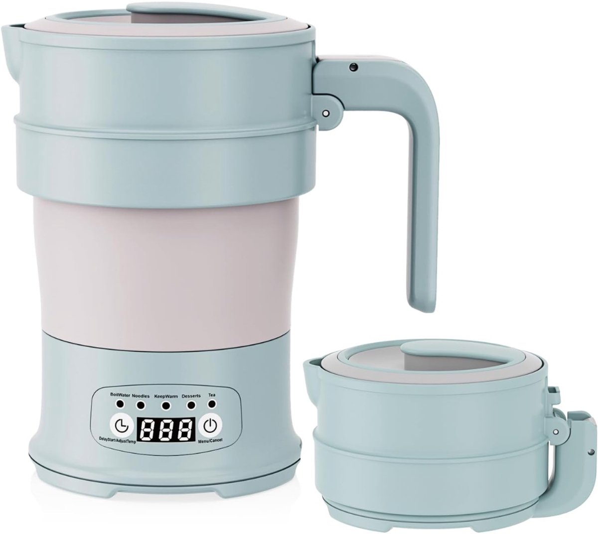 Zavio® Mini Waterkoker - Reiswaterkoker - Draagbare Waterkoker