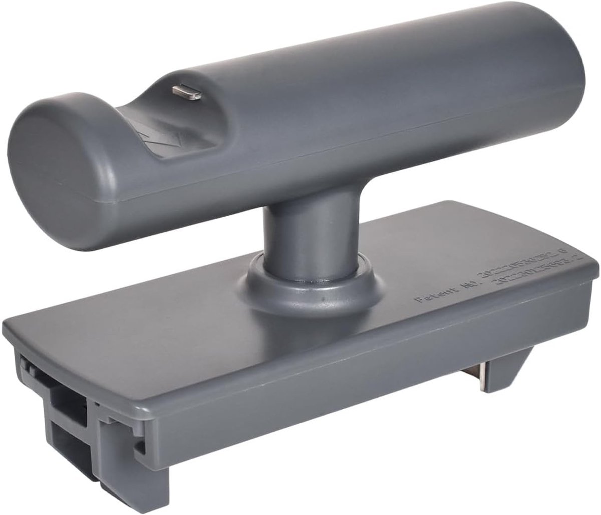 Potopener voor senioren - Grijs - Compact - Roestvrij Staal en Hard Plastic - Handmatige Dekselopener voor Glas en Blik