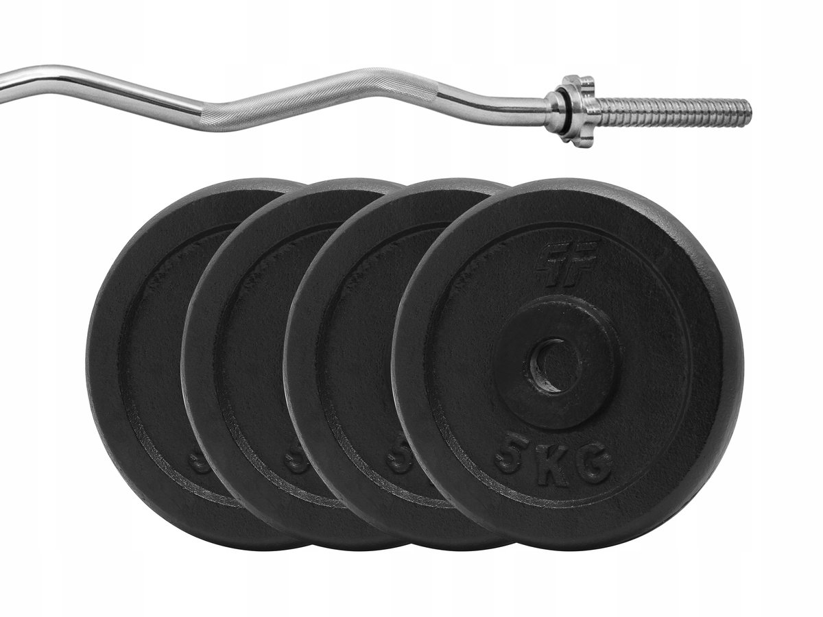 26kg IJzerenhouderset met gebogen stang (120cm)