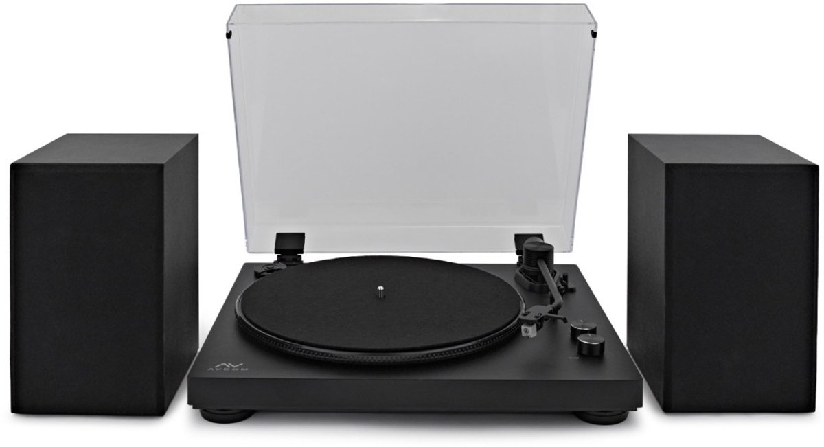AVCOM Bluetooth Draaitafelsysteem met -naald, zwart Audio-Technica