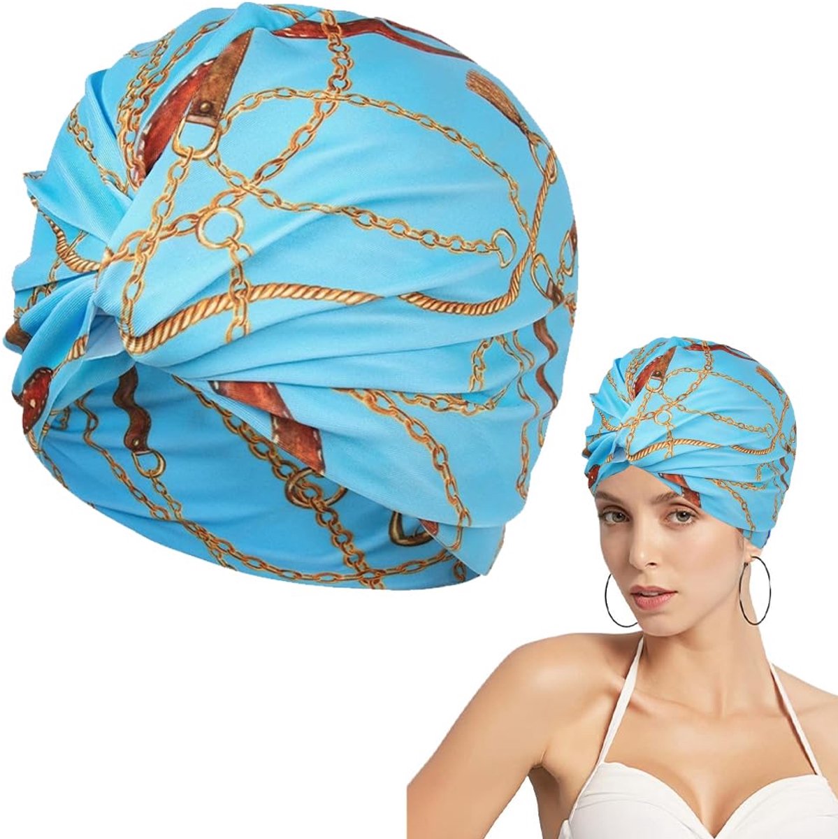 Badekap voor volwassenen, unisex zwemmuts voor dames en heren, elastisch en comfortabel