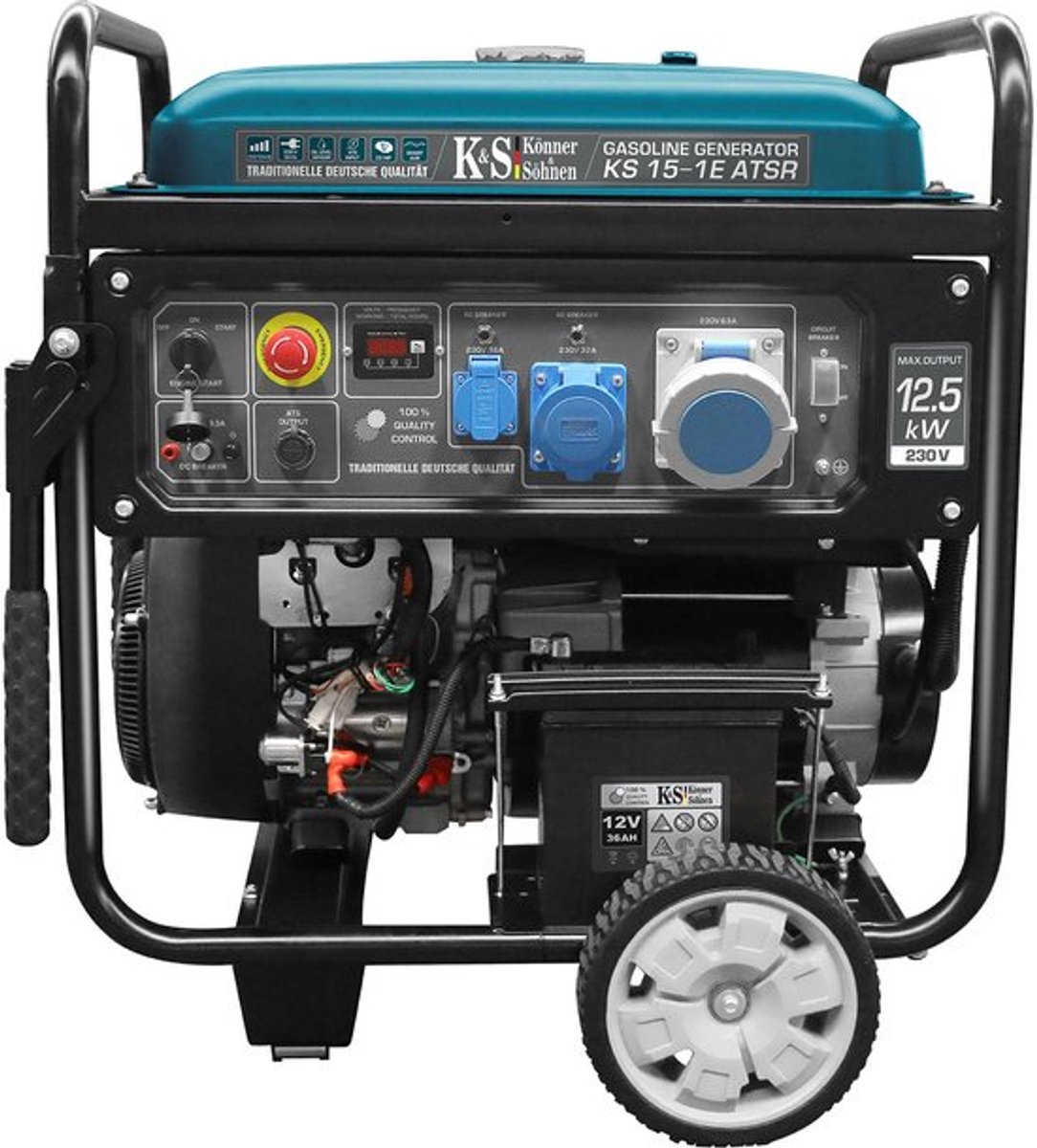 KÖNNER & SÖHNEN Generatorius benzininis 12,0kW 230V KS 15-1E ATSR