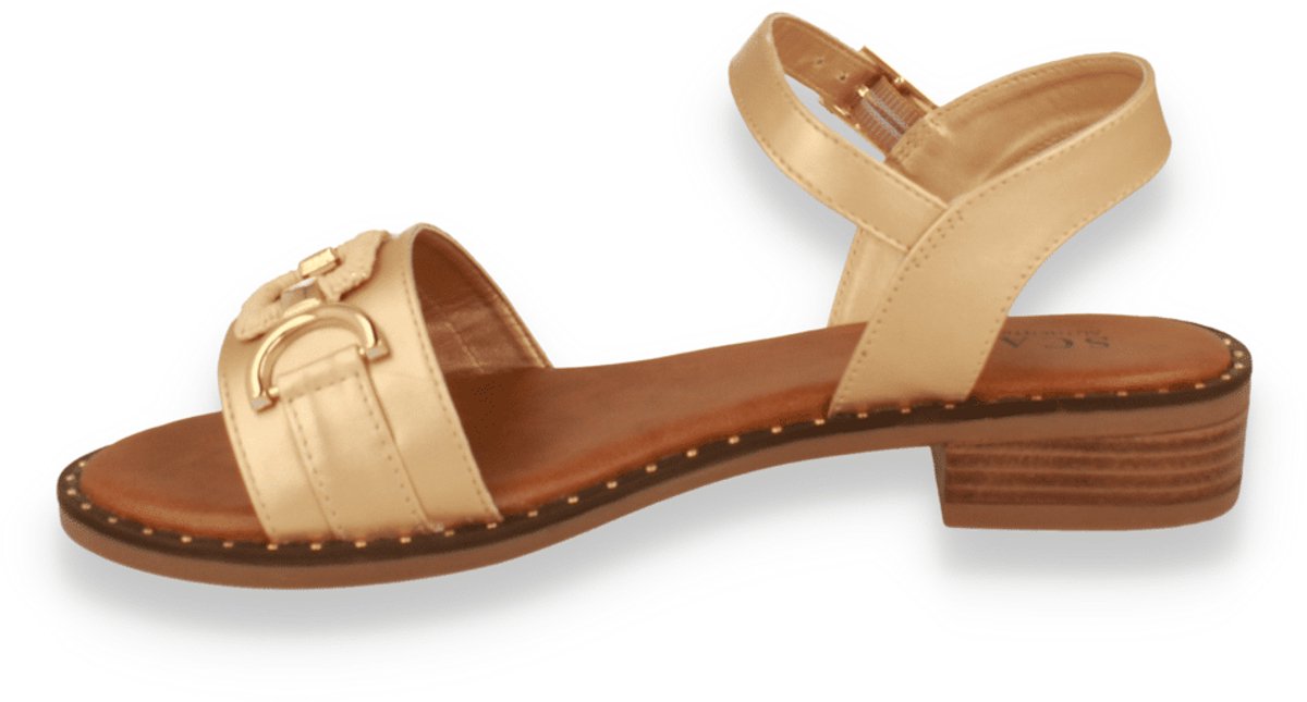 Scapa Dames Sandaal | Goud | Maat: 38