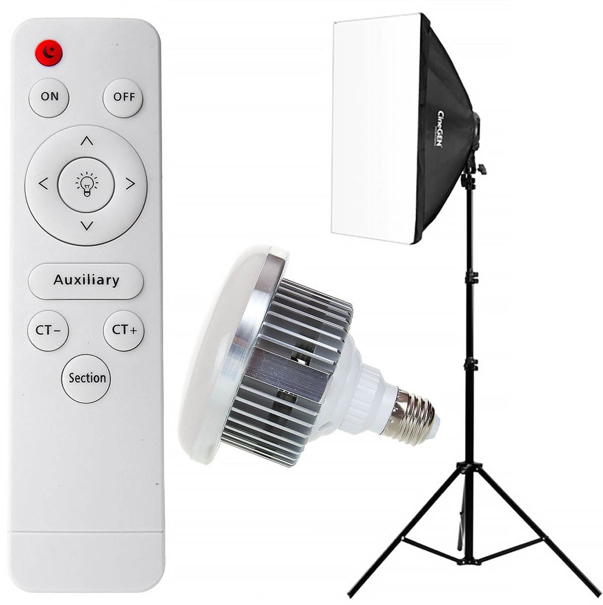 Merkloos Softbox 40x40cm LED Studio Set met Afstandsbediening