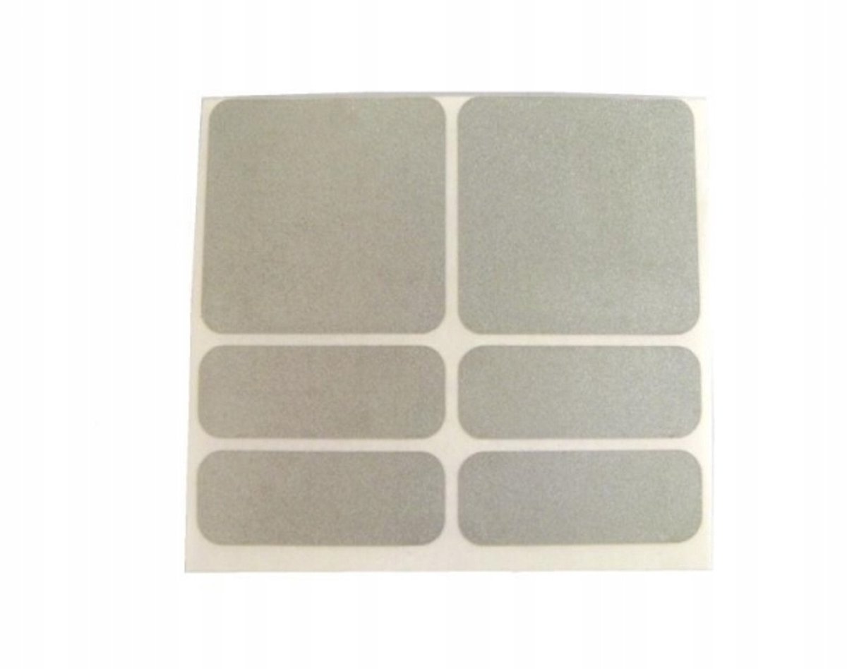 Reflecterende Stickers Zilver - 6 Stuks voor Fiets & Scooter