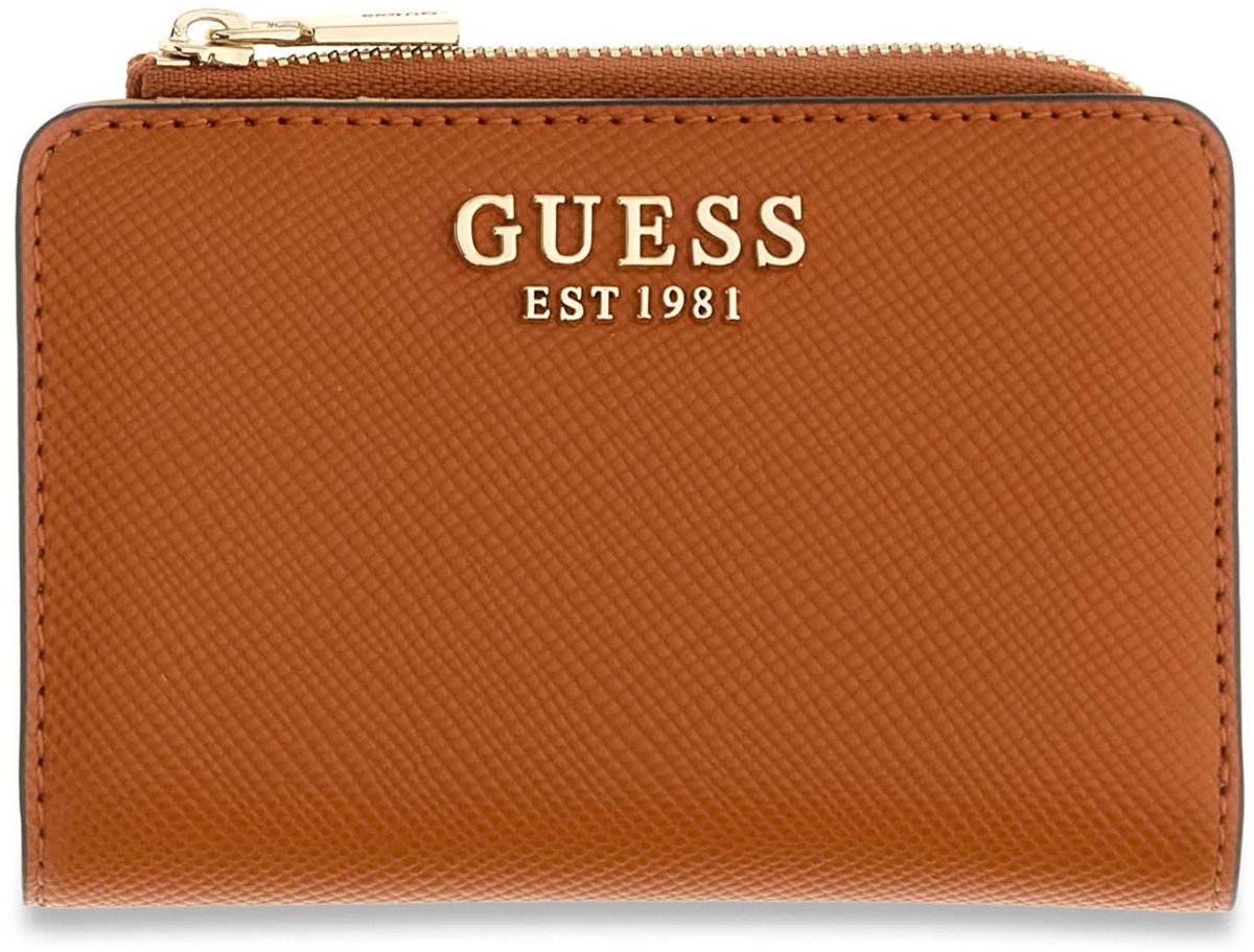 GUESS portemonnee Danielle SLG Zip Around Card Case Ginger oranje