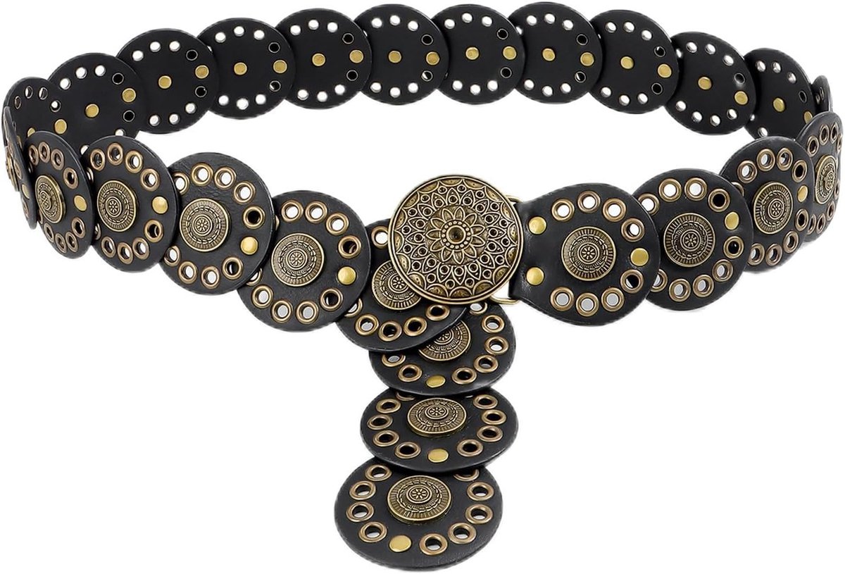 Disc Belt, Vintage Waist Belt, Western Belts Fashion Bohemia Style Belts For Women - ShopVlot