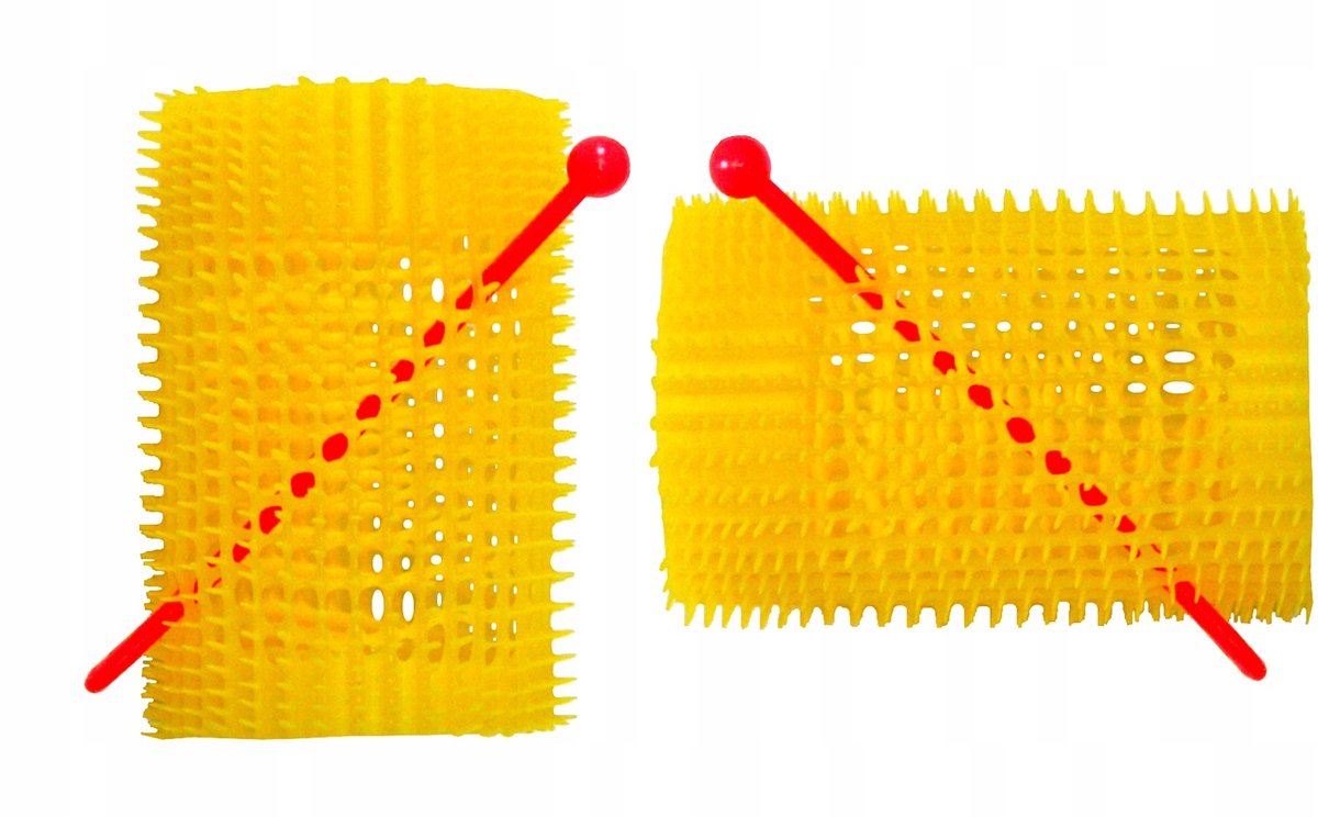 Gorgol Zachte Haarrollers met Pin - 44 mm - 4 Stuks