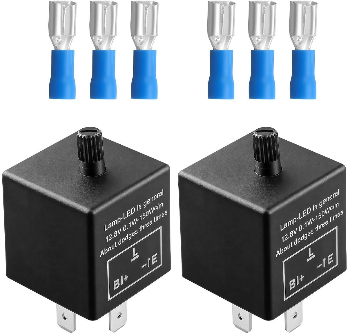 2 pieces 12 V 3-pin indicator relay adjustable for LED indicators CF-13KT - ShopVlot