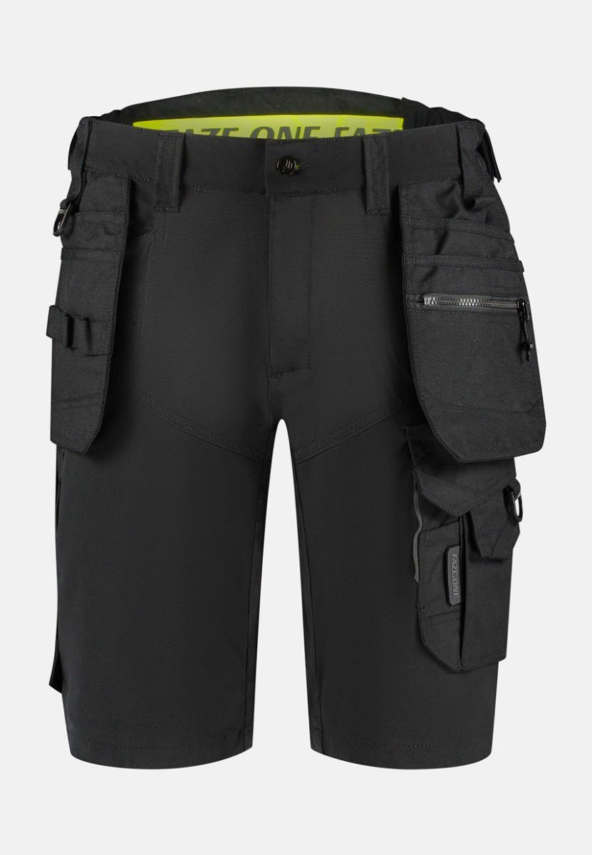 Faze.One Elite 8K Full Stretch Werkshort met Holsterzakken - Black - Maat 58 | Stretch | Heren