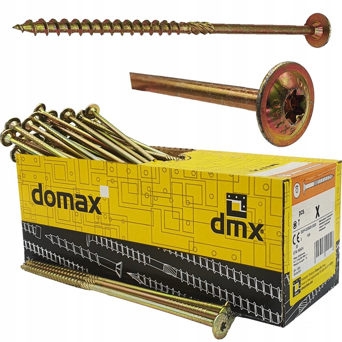 Domax Verbindingsschroeven Hout 8x140mm TX40 - 50 Stuks
