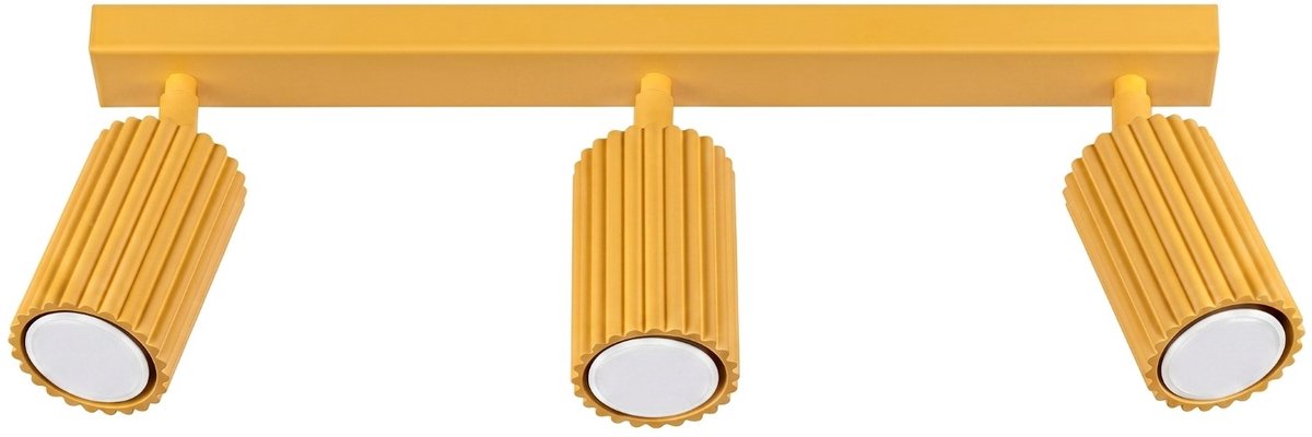 Sollux Lighting Plafondlamp Karbon - GU10 - geel - aluminium - 45x6.5x16.5cm