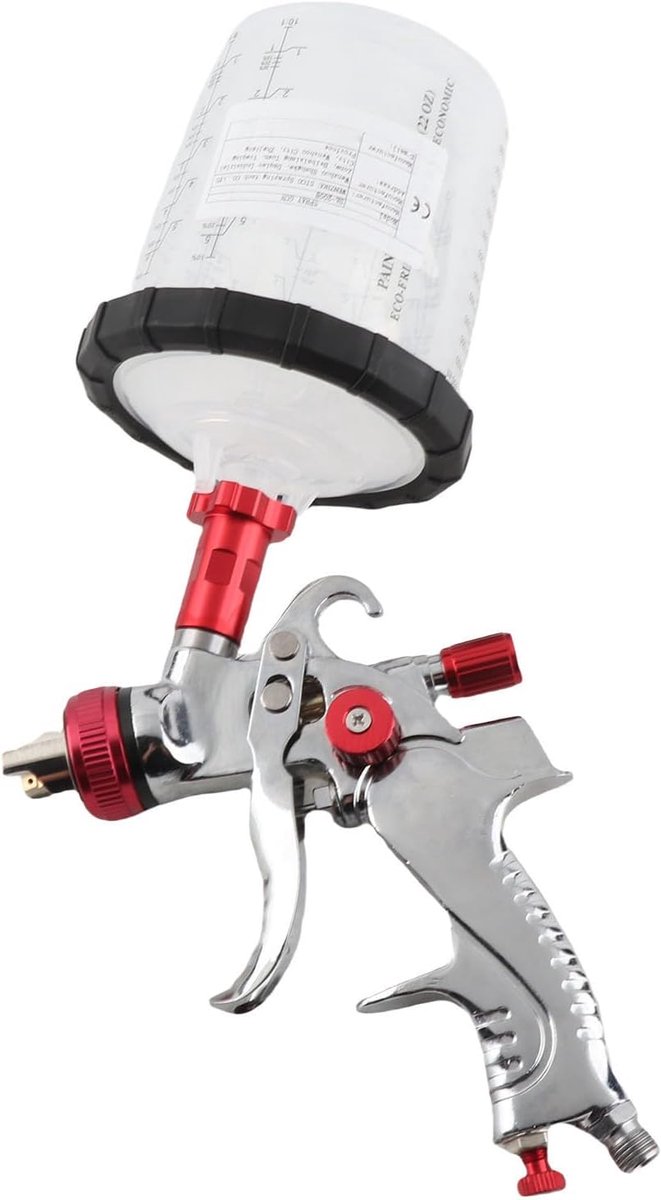Gravity Feed Air Gun Kit, G1/4 Air Inlet HVLP Automotive Spray Gun Auto Paint Sprayer With 1.4mm 1.7mm 2.0mm Nozzle - ShopVlot