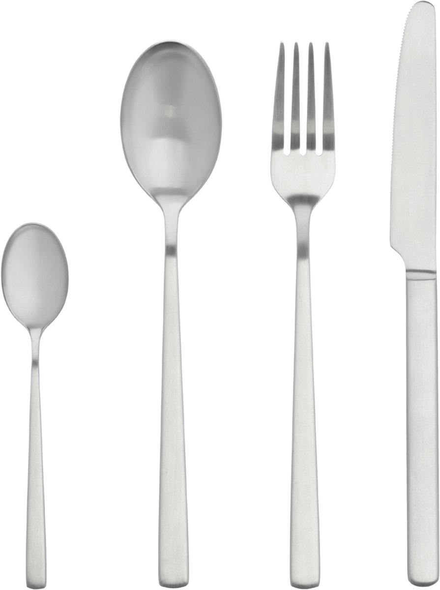Gense Essentials Pure Bestekset 16 delen Mat staal