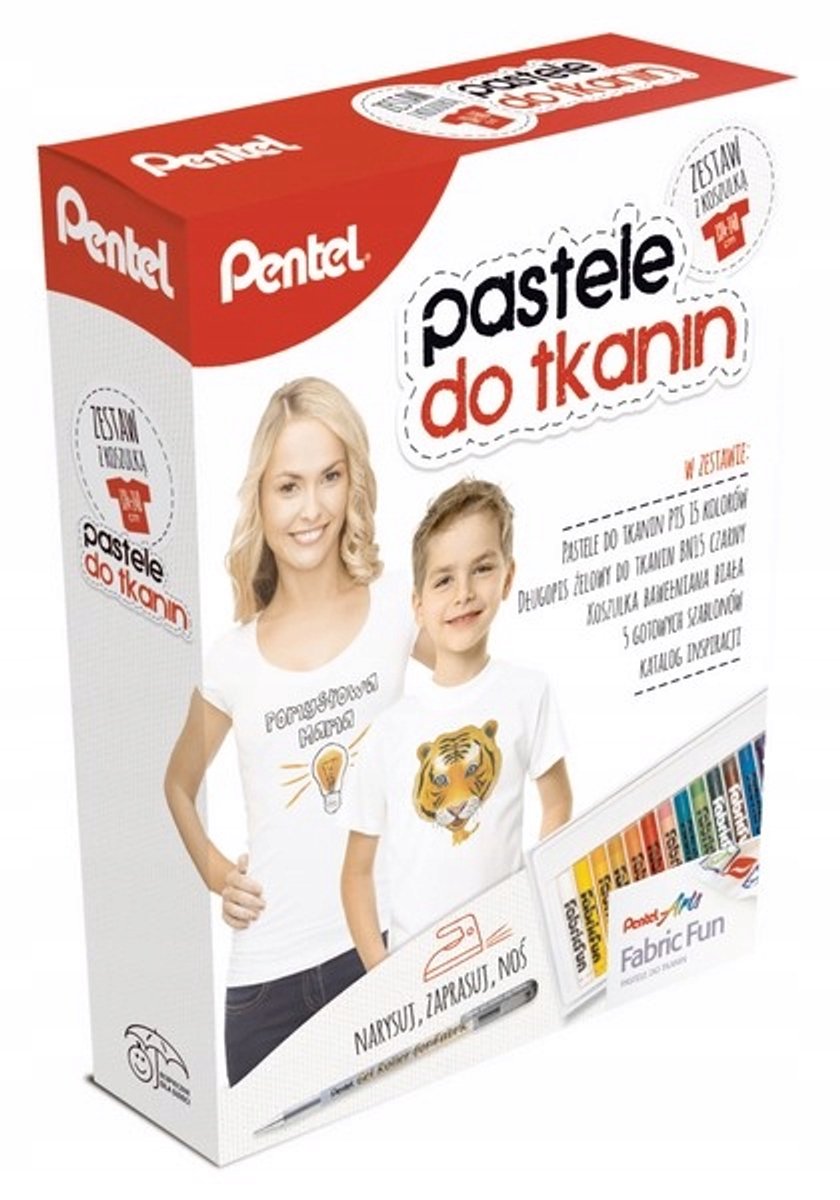 Pentel Pastel Textielstiften Set - Maak je eigen kleding!