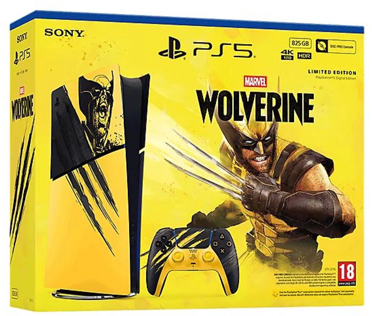 PlayStation 5 Digital Edition - Slim - Marvel's Wolverine Limited Edition