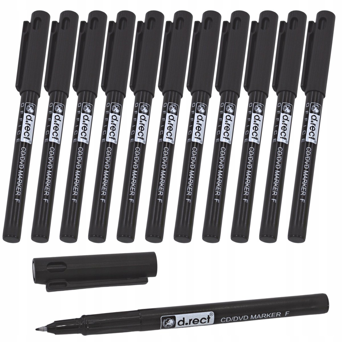 Groene Permanente Markers (0,7 mm) - 12 stuks