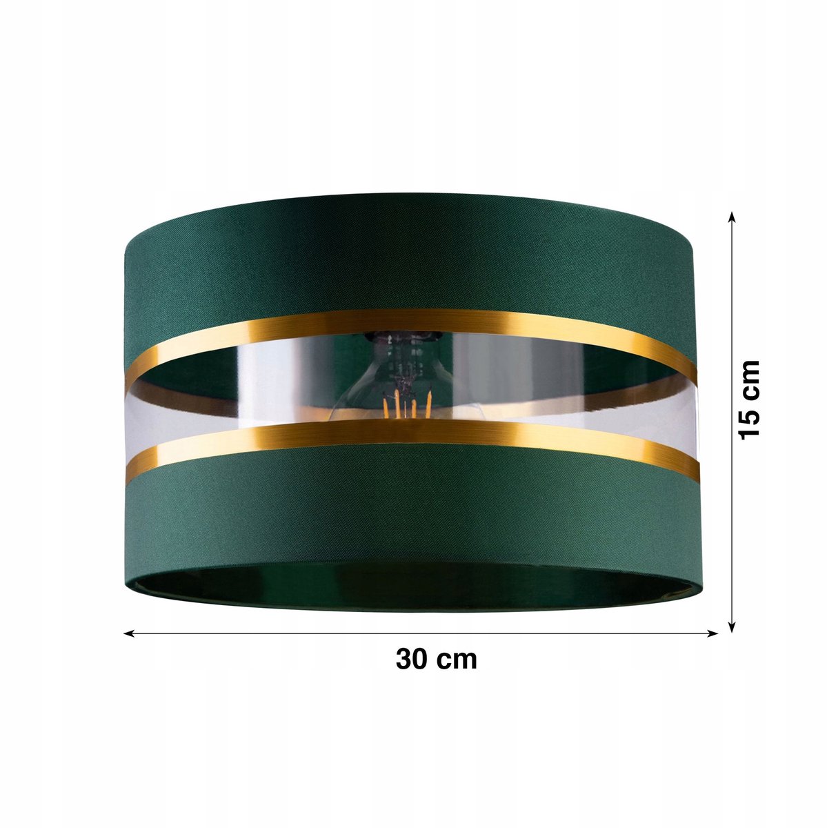 Merkloos Cilinderlamp Kap 30cm Goud - Modern Design