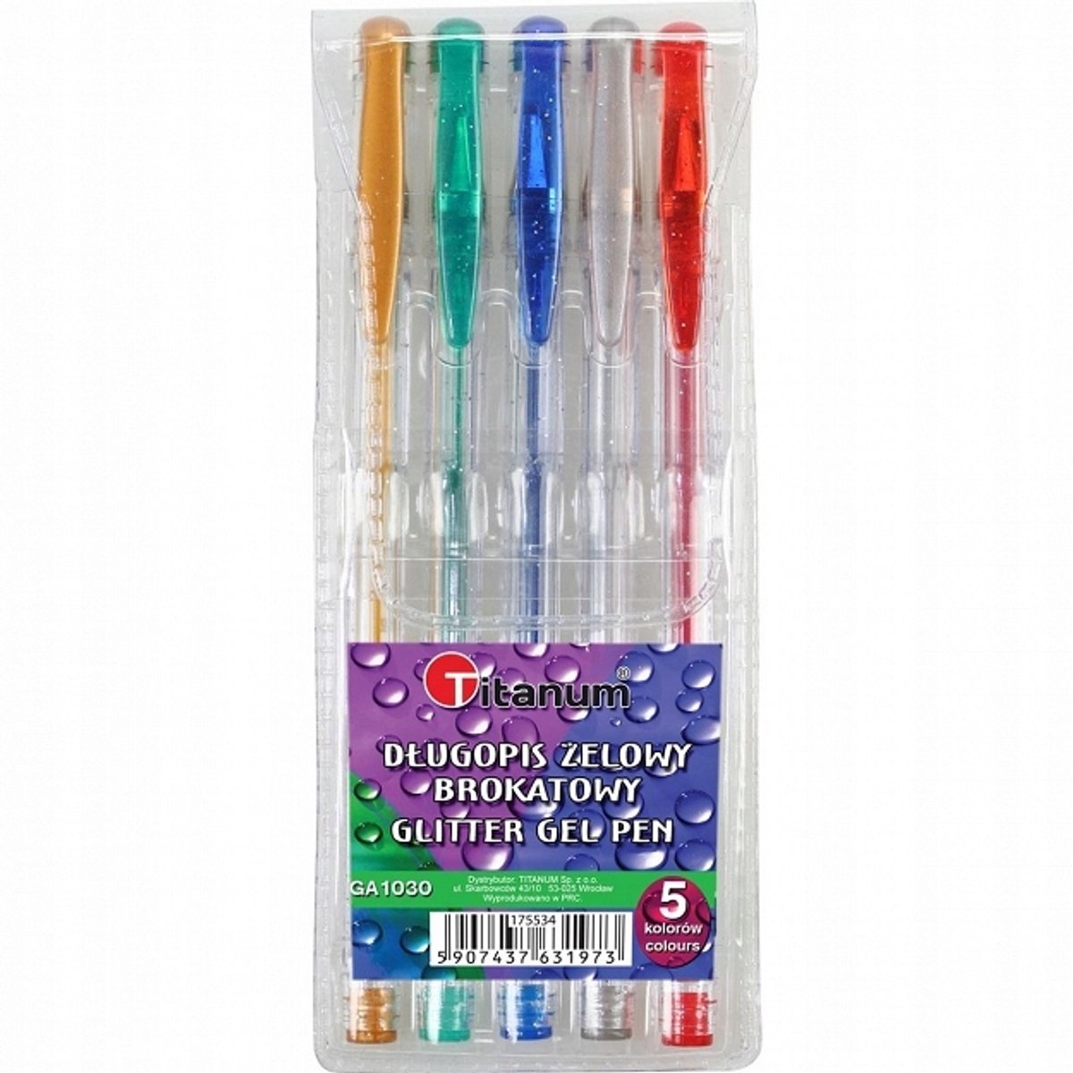 Gelpen GA1030 Brokat 5 Kleuren - Set