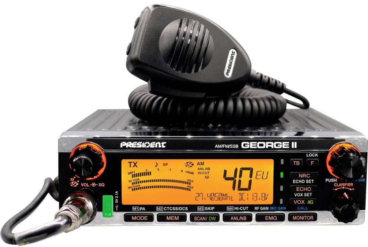President GEORGE II, AM/FM/SSB, PC 40359 CB-station