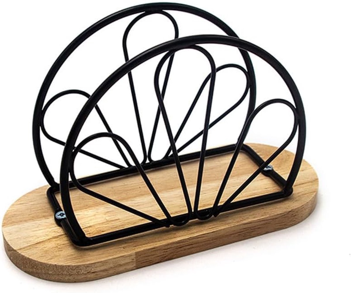 Tabletop Napkin Holder, Metal Napkin Holder for Kitchen, Cocktail Napkin Dispenser, Tissue Stand, Napkin Organizer - ShopVlot