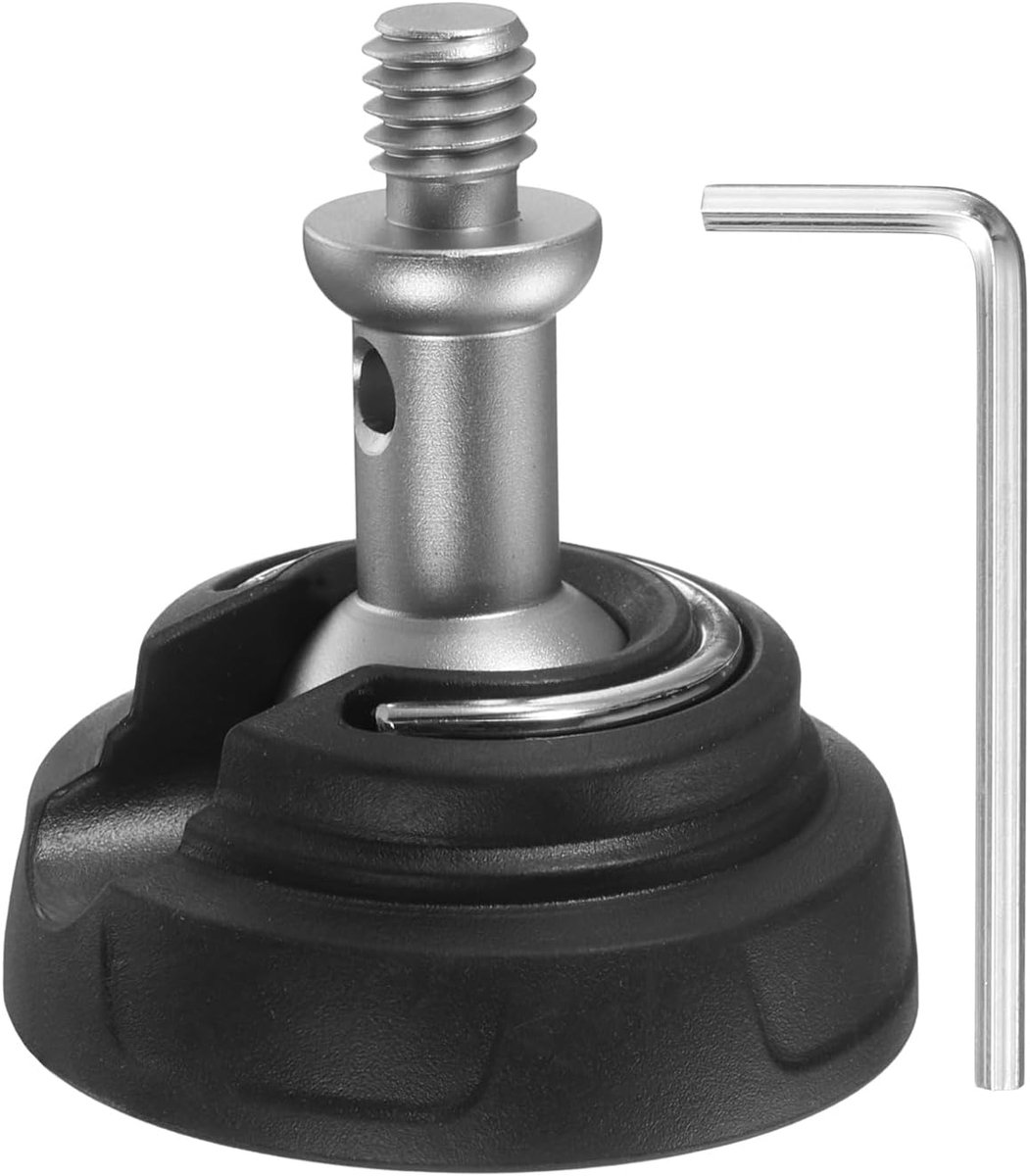 Rubberen voetspike, universele anti-slip 3/8 inch draad rubber statief voet pad spikes balhoofd voor Monopod benen vervanging op glad, ongelijk oppervlak - (50 x 55 mm)