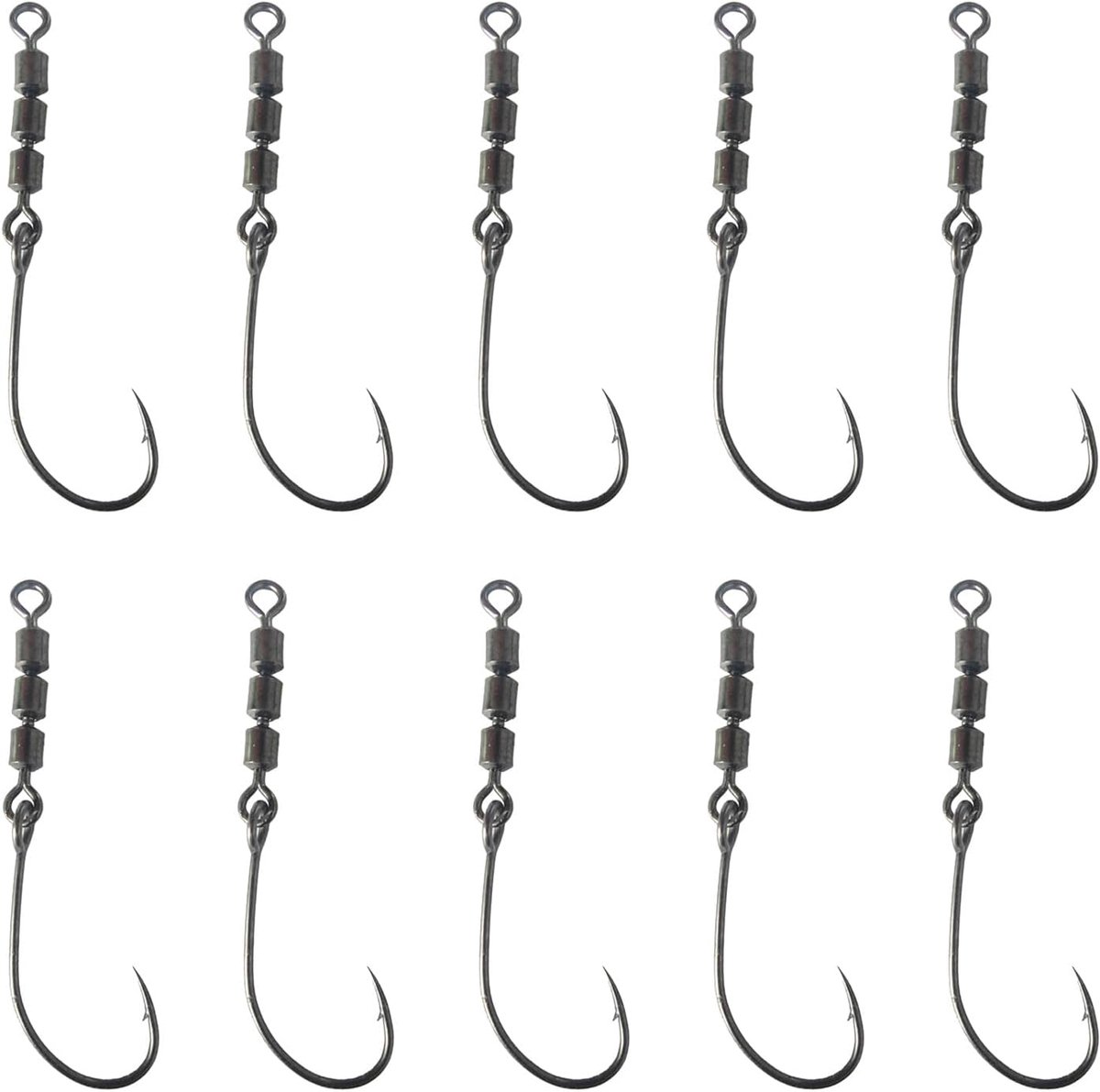 Haken met voorvak, drielhaken, vishaken, wervel vissen, hengelaccessoires voor forelvissen, rubberen aas, forel, vishaak met oogje