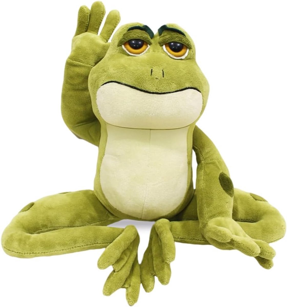 pluche dier, kikker pluche dier 22 cm, zachte en schattige pluche pop voor kinderen, pluche kikker gevuld dier, kikker pluche speelgoed, cadeau