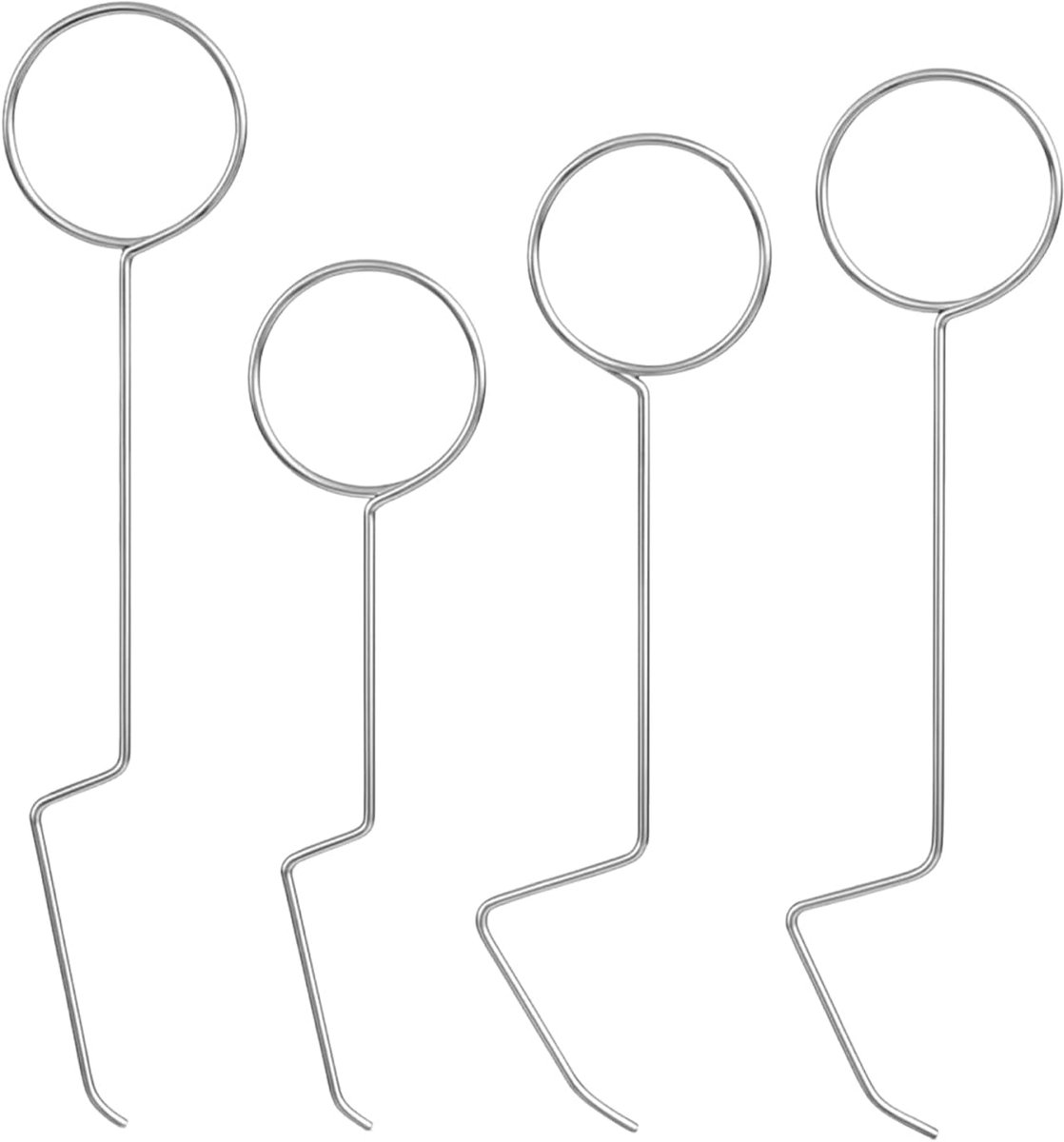 deuropeningsgereedschapsset, 4-delig, Dietrich met deuropener - Veelzijdige sleuteldienst gereedschap voor het openen van deuren, incl. deuropener voor slot & cilinder