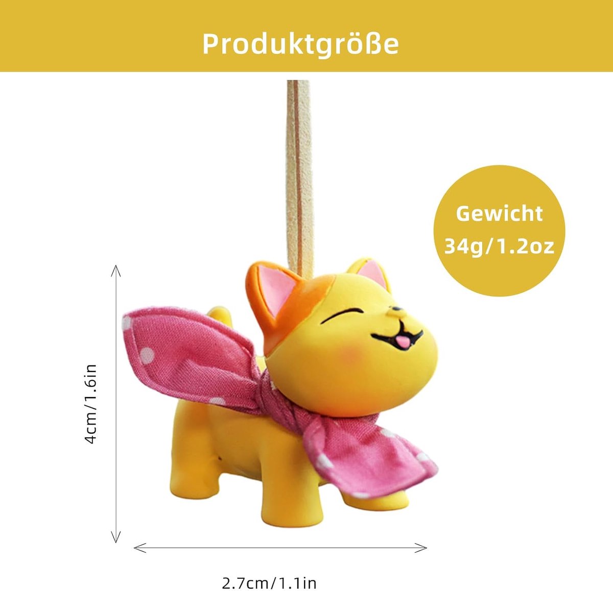 Auto-accessoires om op te hangen, 2 stuks autospiegelhanger, decoratie, achteruitkijkspiegelhanger, dames- en herenaccessoires, auto-interieurdecoratie