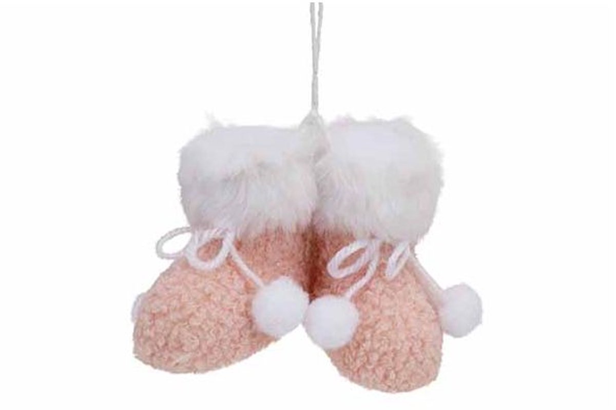 Hanger 2 Boots Roze 8x8xh7cm Textiel