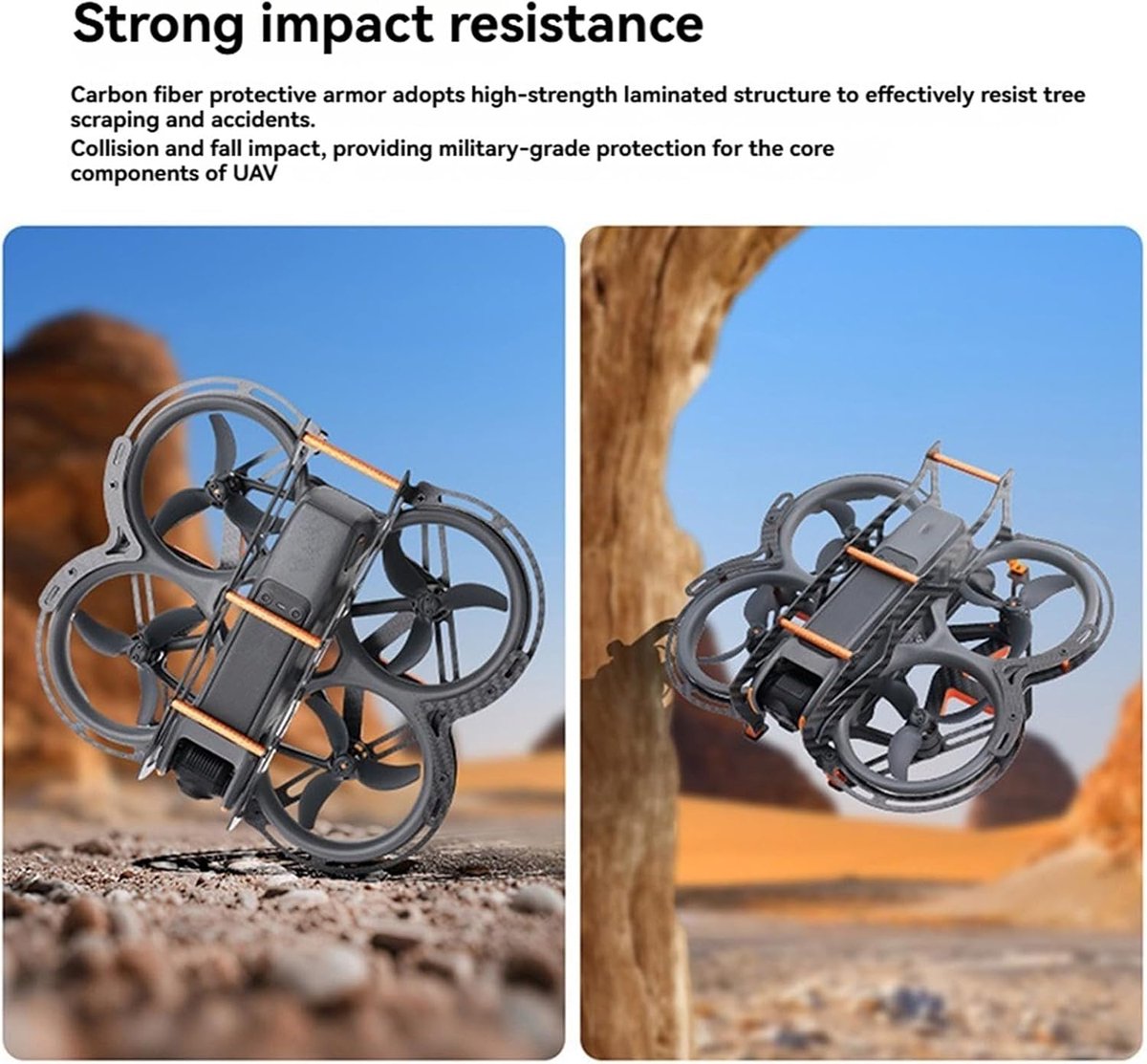 2 Carbon Fiber Chassis Armor voor DJI Avata 2, Anti-botsing Volledige Bescherming Cover Plaat Frame Guard – foto 7