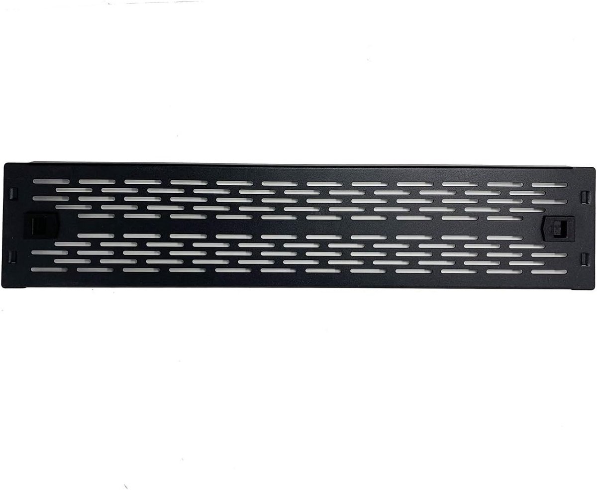 - INSIRBL112STL - 19 inch ontluchtingsklep rackscherm blindplaat U-rackscherm blindafdekking 2 HE staal (montage zonder gereedschap)