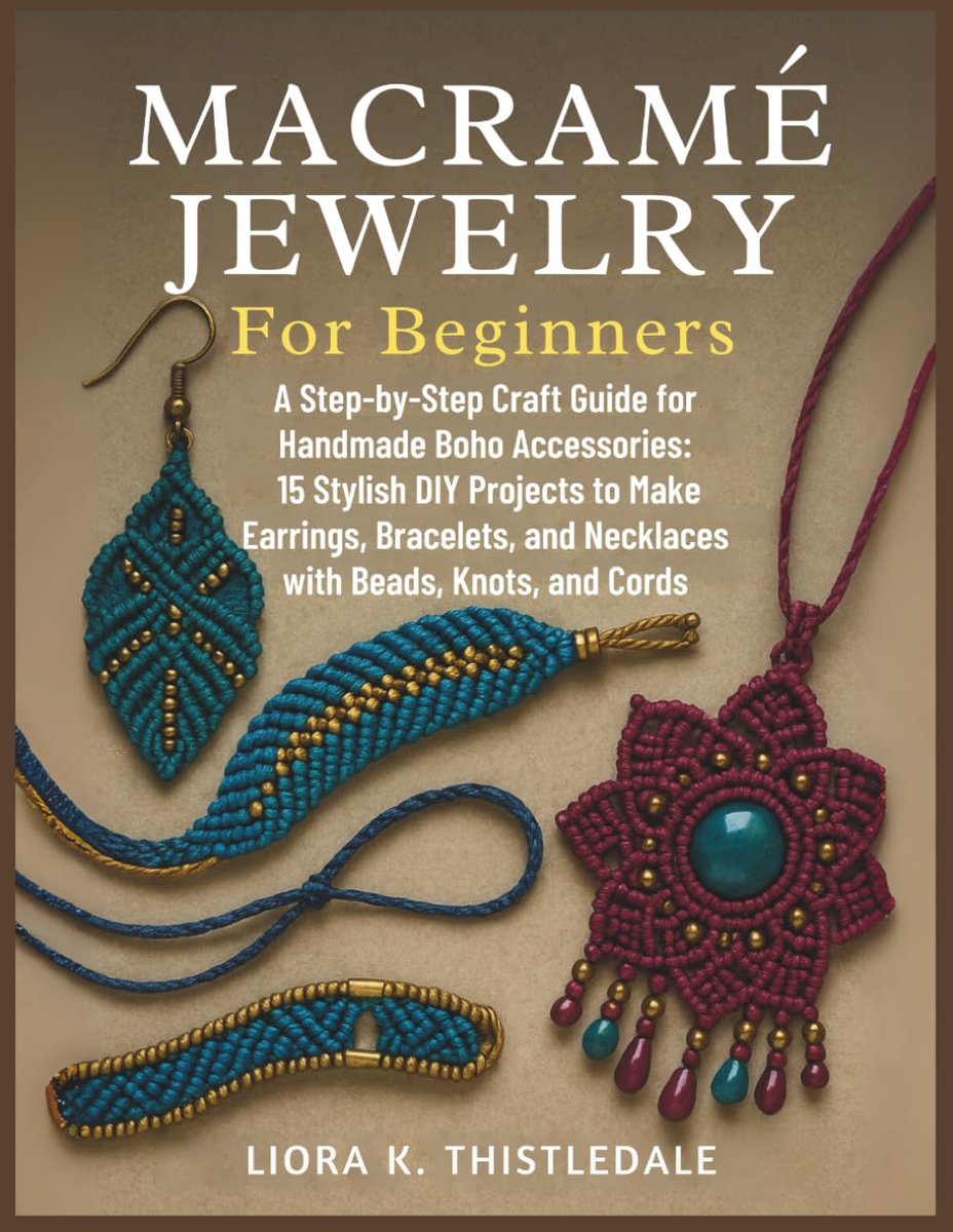 Jewelry For Beginners: A Step-by-Step Craft Guide for Handmade Boho Accessories: 15 Stylish DIY Projects to Make Earrings, Bracelets, and Necklaces with Beads, Knots, and Cords