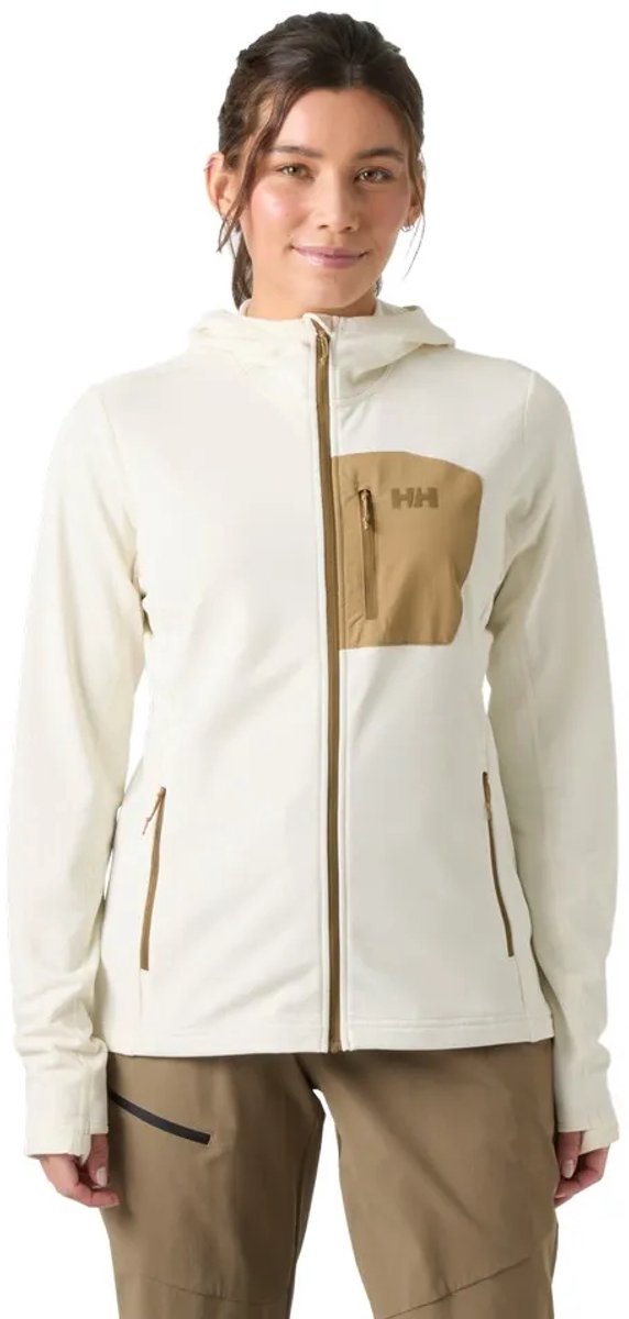 Helly Hansen Versalite Hooded Fleece Met Volledige Rits Wit S Vrouw