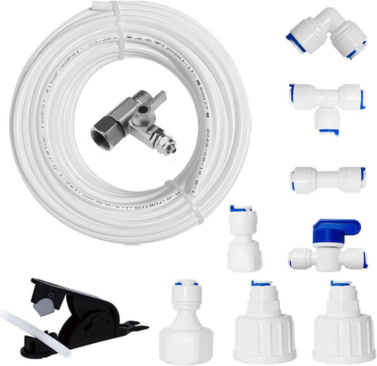 10 m / 15 m universele aansluitset voor koelkast, watertoevoerleiding (15 m)