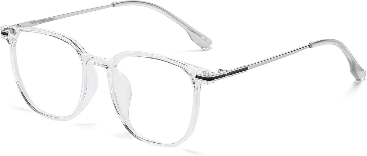 Vierkante Blauw Licht Blokkerende Bril Voor Vrouwen Mannen Mode Vierkante Metalen Frame Bril Computer Gaming Brillen Anti Vermoeidheid Clear Lens Eyewear