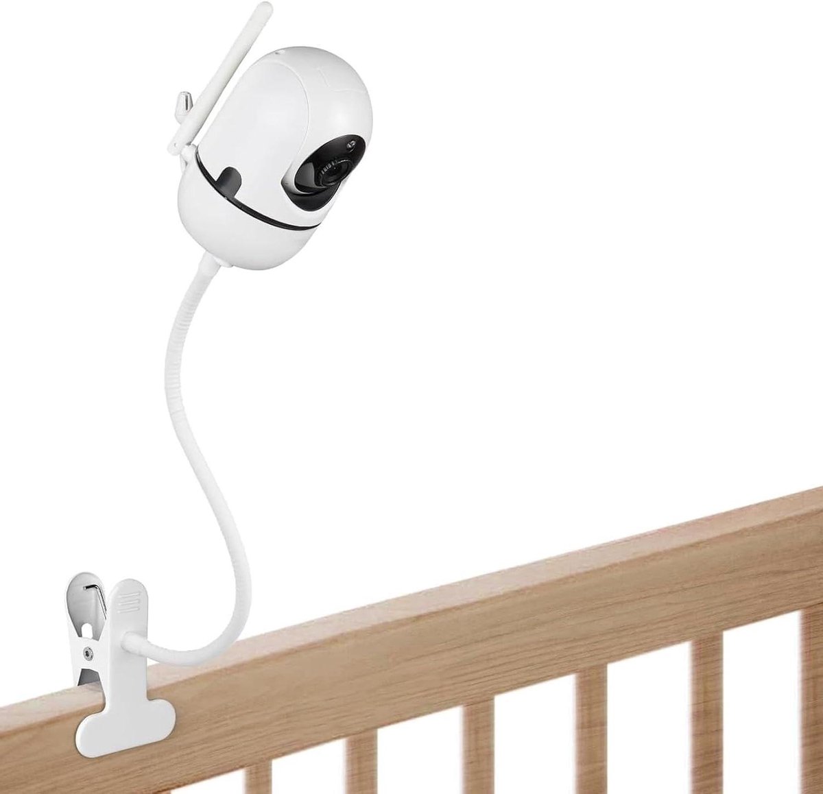 Baby Monitor Houder - Babycamera Standaard - Baby in de gaten houden - Flexibele Aluminiumlegering - 30 cm - Wit