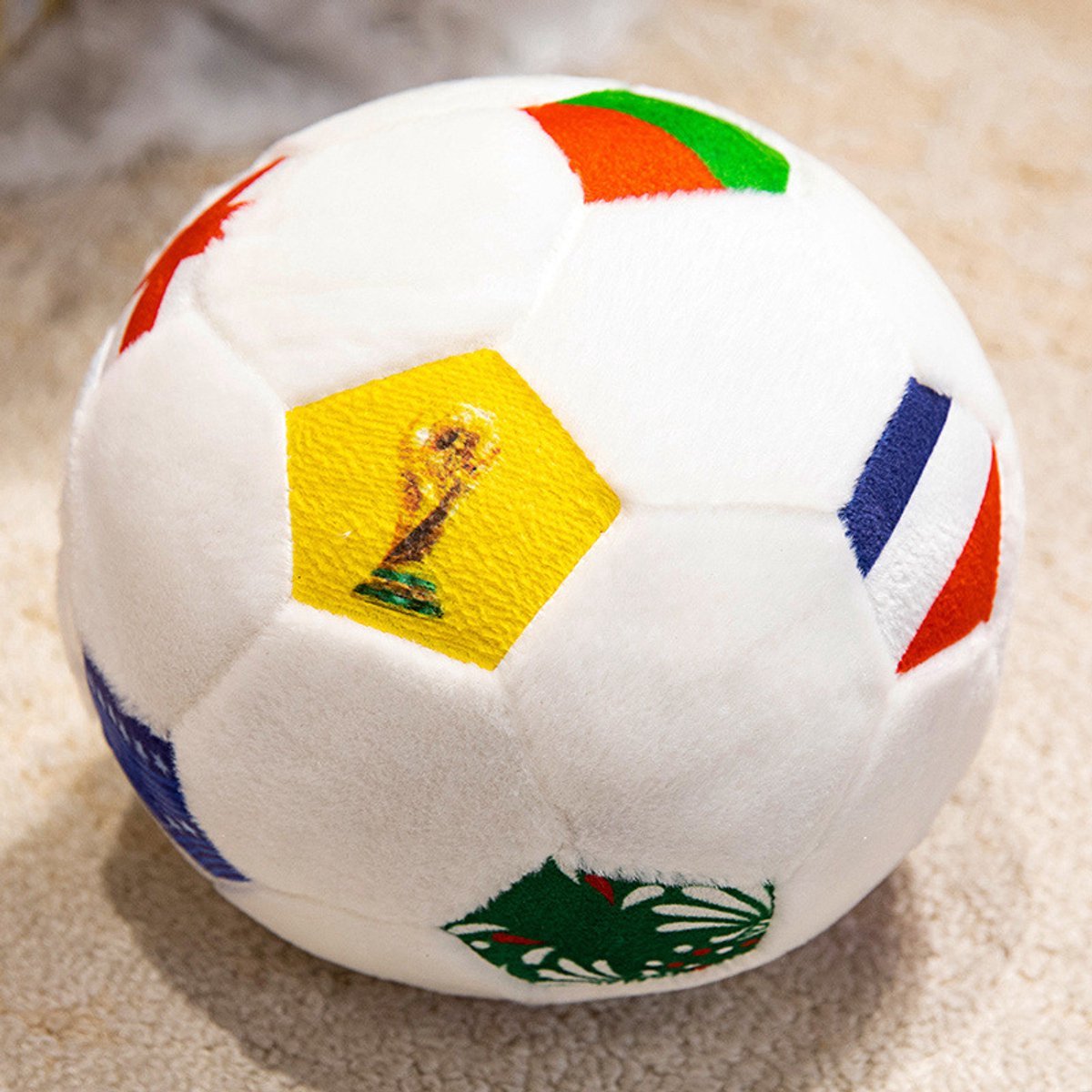 Casalora 2026 WK Voetbal Knuffel – Zachte Pluche Voetbal - Voetbal Decoratie en Kussen voor Fans - 25 cm