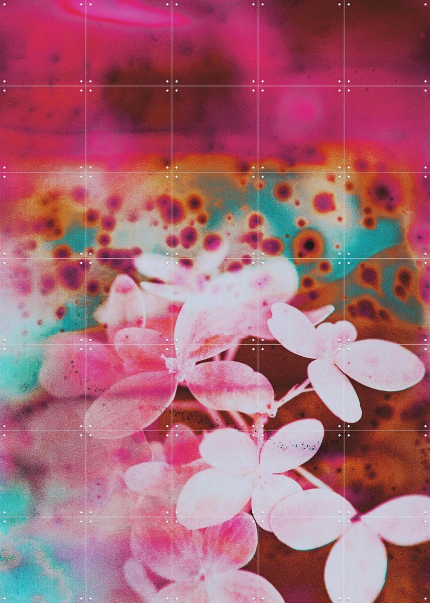 IXXI Entranced, Amber Lauder - 100 x 140 cm - Gratis ophangtool - Grote wanddecoratie en posters - Gemengde Technieken, Kleurrijk, Woonkamer