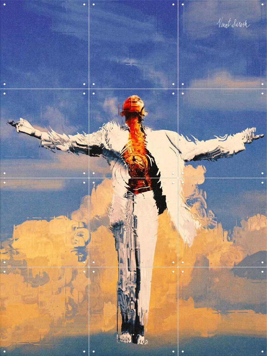 IXXI The Moment Before All Moments, Vineet Suresh - 60 x 80 cm - Gratis ophangtool - Grote wanddecoratie en posters - Modern, Speels, Digitale Kunst