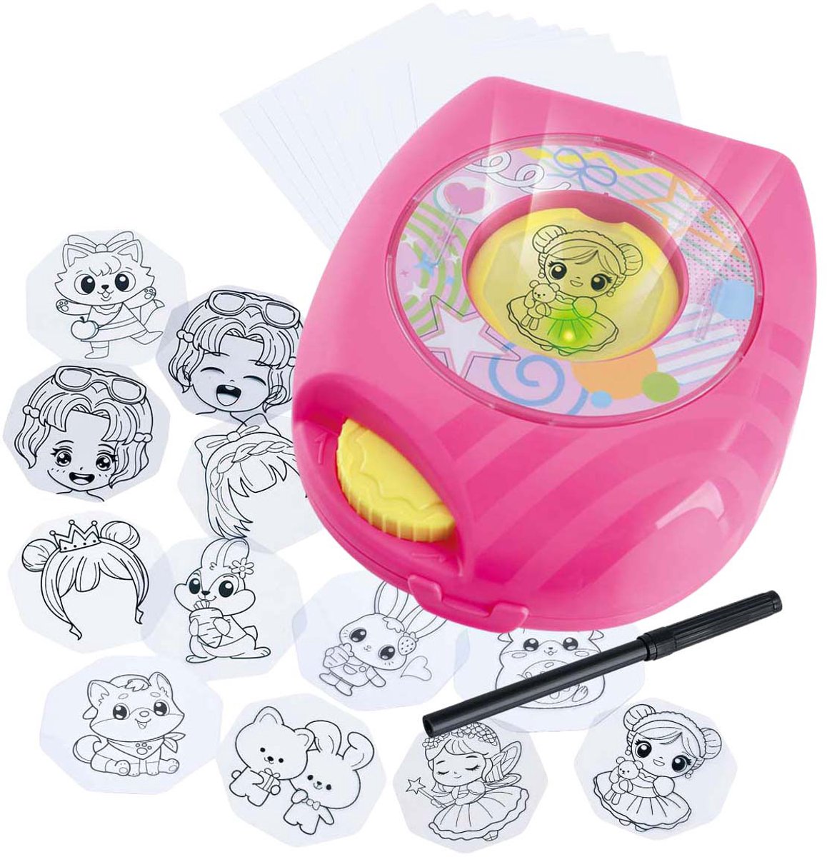 Playgo Lichtgevende Tekenstudio Roze - 32st.