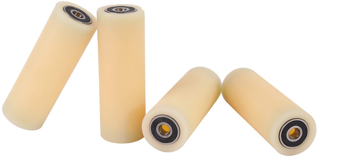 4 stuks nylon polyamide rollen 35 mm diameter 100 mm breed 8 mm lager Precies bewerkt in de EU (35-100-8)