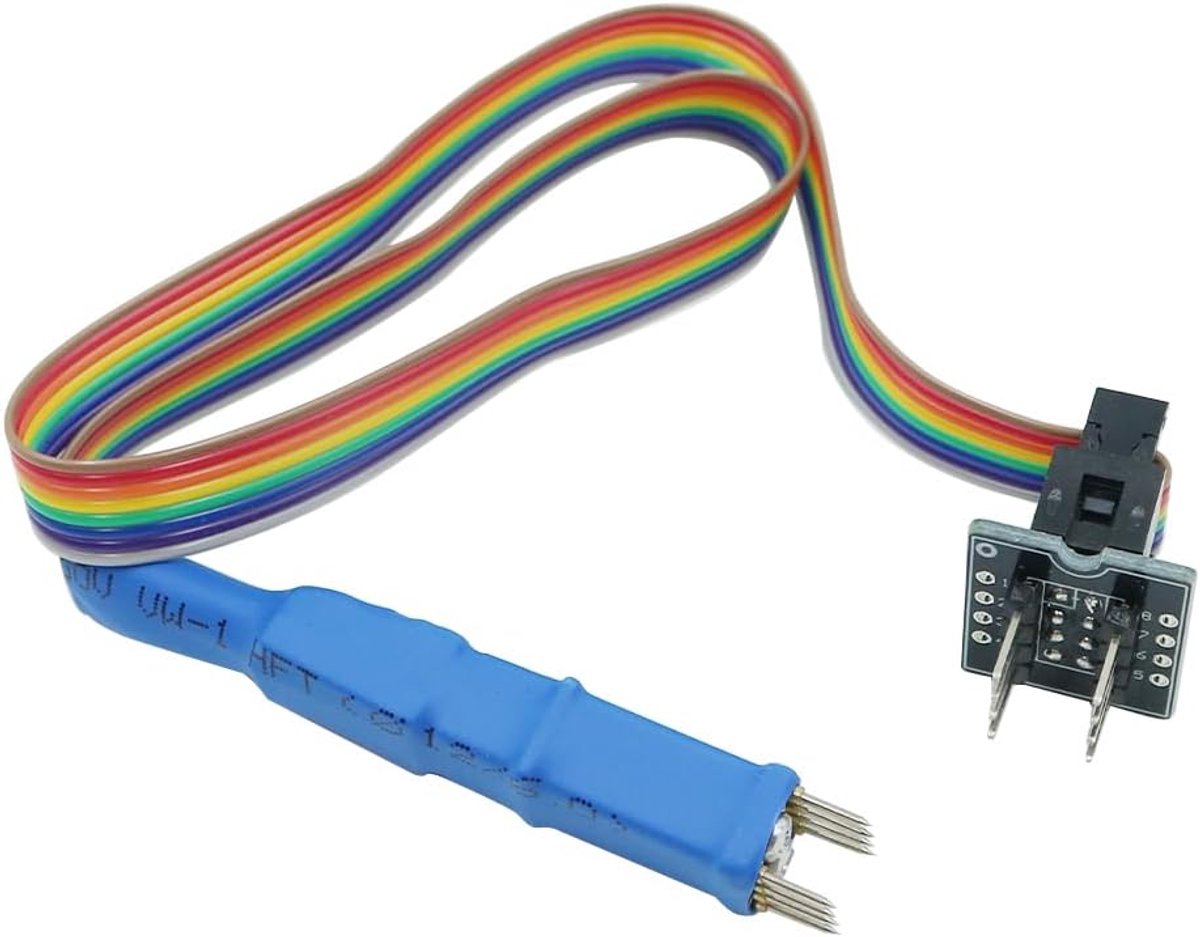 DIP8 Test Clip Sonde Lijn (150 Mil) voor EEPROM 93CXX/25CXX/24CXX IC Chip Programmering op USB Programmers (TL866, T48, T76, RT809F, RT809H)